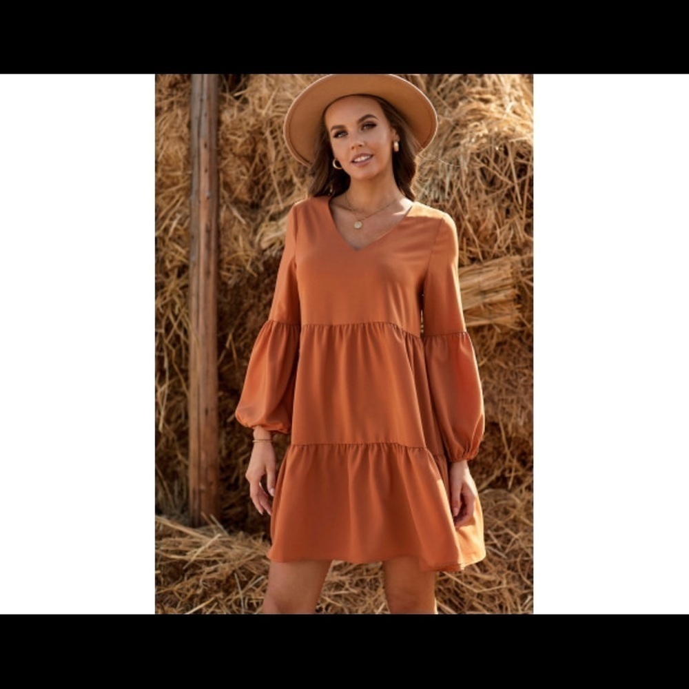 T5. COPY - Flowy loose tunic dress